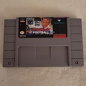 Troy Aikman NFL Football cartridge Super Nintendo Entertainment System 1994 SNES